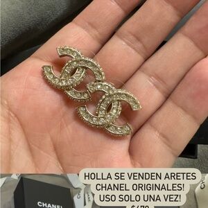 Chanel authentic earrings . Brand new only used them once.